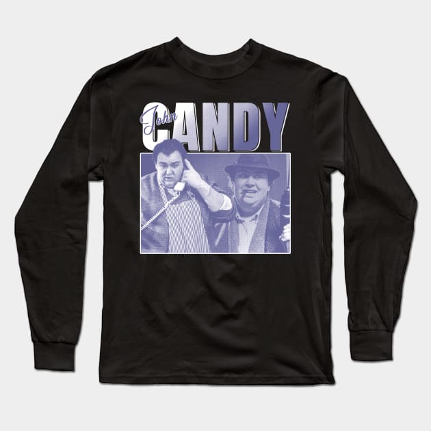 John Candy Long Sleeve T-Shirt by Fewclipclop